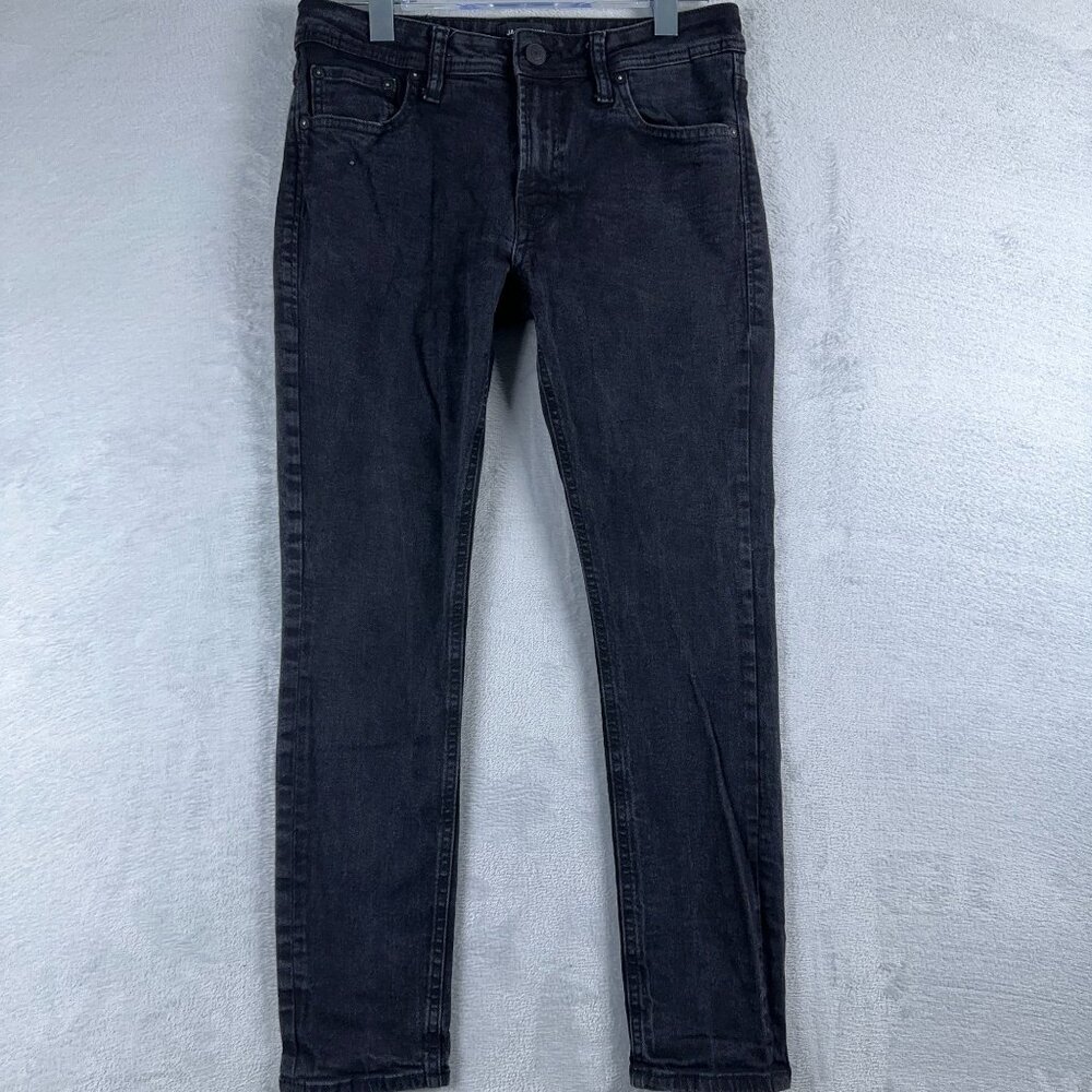 Jack & Jones Jeans Women's Size W29 Skinny Liam Charcoal Wash Denim Black
